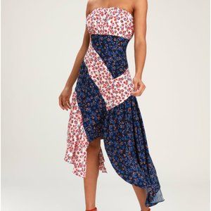 Lulu's Fun Floral Midi Dress